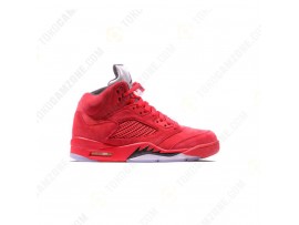 Nike Air Jordan 5 Retro Flight Suit Red Suede - Size 9.5 US